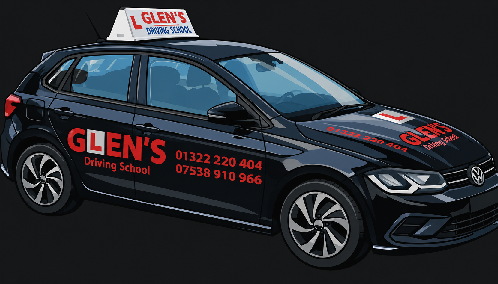 Glen's Driving School lesson car